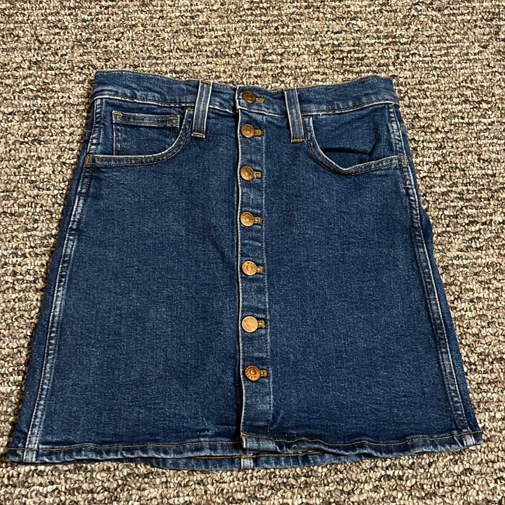 Madewell button up jeans skirt - Picture 4 of 11